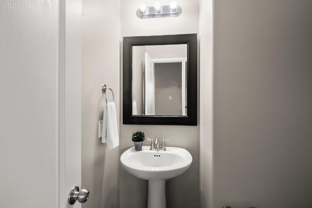 bathroom with a sink