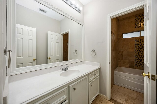 24526 Haigshire Dr, Tomball, TX 77375 - full bath featuring vanity and shower / washtub combination