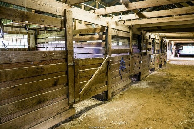 view of horse barn
