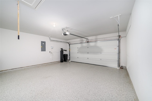 10419 Rigel Ridge Way, Richmond, TX 77406 - garage featuring electric panel and a garage door opener