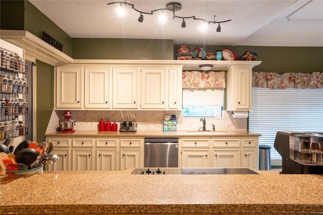 13710 Casaba Ct, Cypress, TX 77429 - kitchen featuring backsplash, dishwasher, and a sink