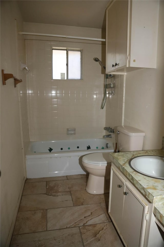 3104 Bonham Dr, Bryan, TX 77803 - full bath featuring vanity, tub / shower combination, and toilet