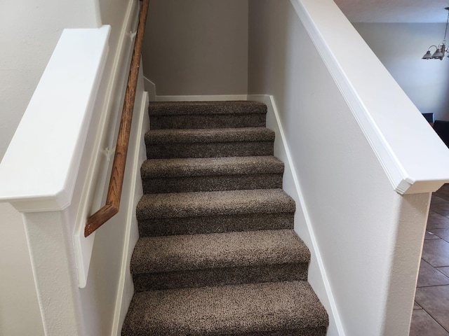 15903 Winston Point Ln, Houston, TX 77084 - stairway with tile patterned floors