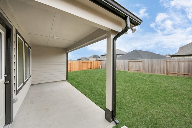 view of patio / terrace featuring a fenced backyard