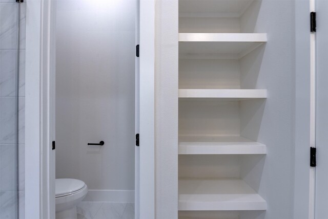 view of closet