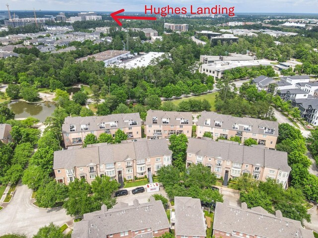 22 History Row, The Woodlands, TX 77380 - drone / aerial view with a residential view and a water view
