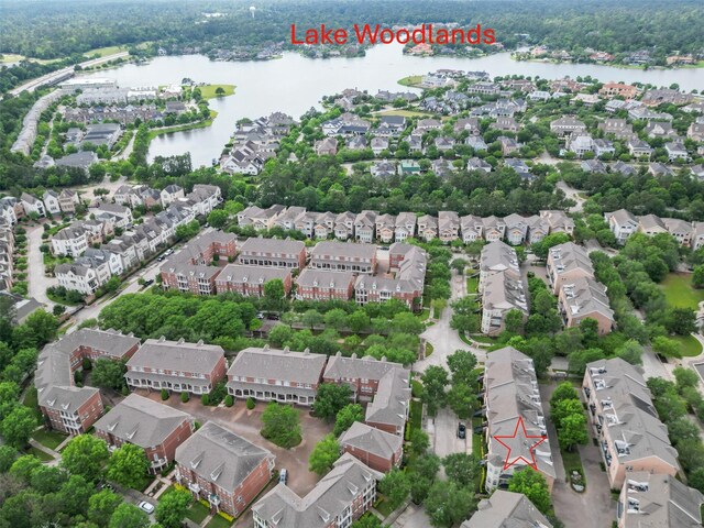 22 History Row, The Woodlands, TX 77380 - bird's eye view featuring a water view and a residential view