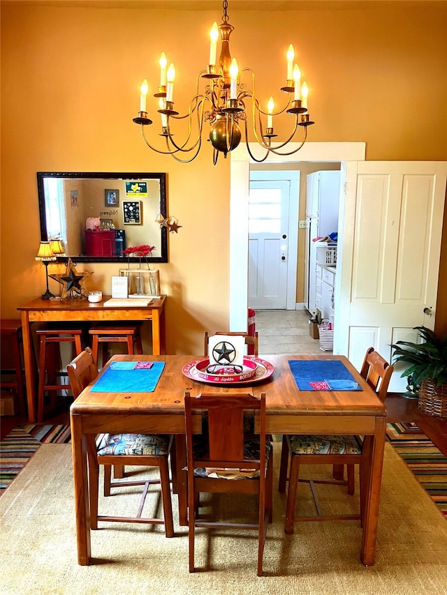 504 Gay Hill St, Brenham, TX 77833 - dining room featuring a notable chandelier