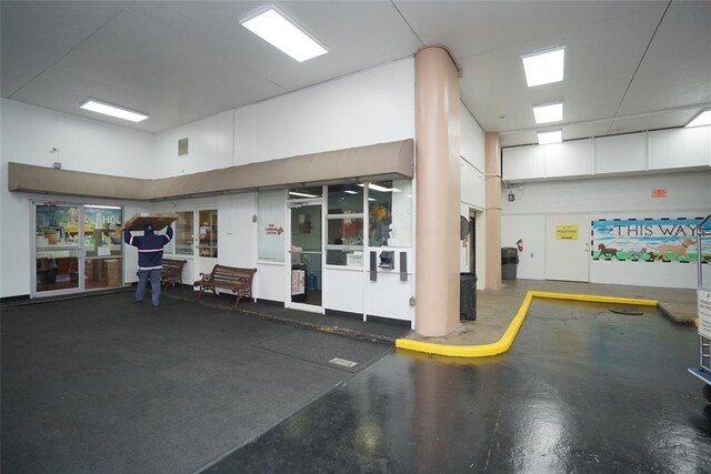 garage with visible vents