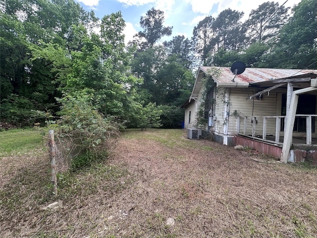 217 Box Factory Rd, Diboll, TX 75941 - view of yard with central AC unit