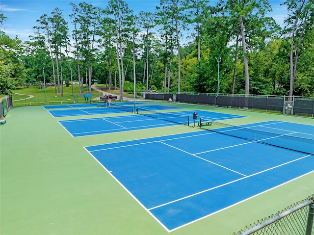 1441 Green Briar Dr, Huntsville, TX 77340 - view of tennis court featuring community basketball court