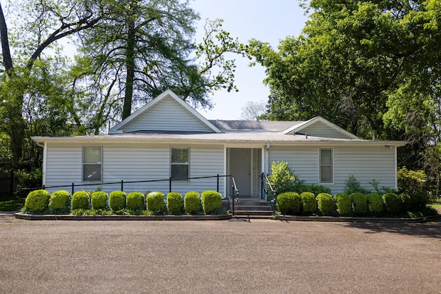 view of ranch-style home