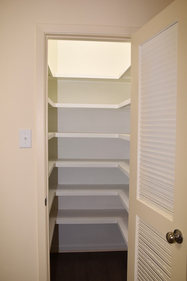 view of storage area