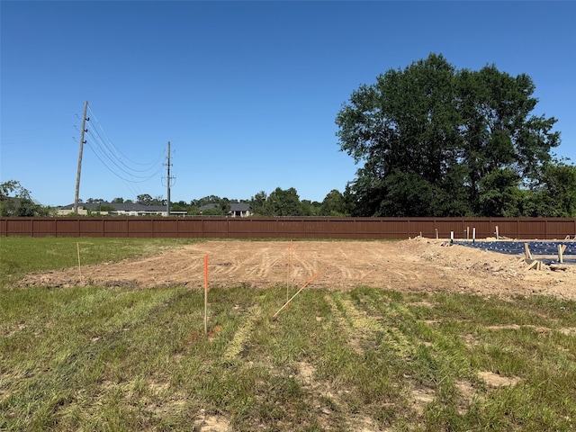 view of yard with an enclosed area