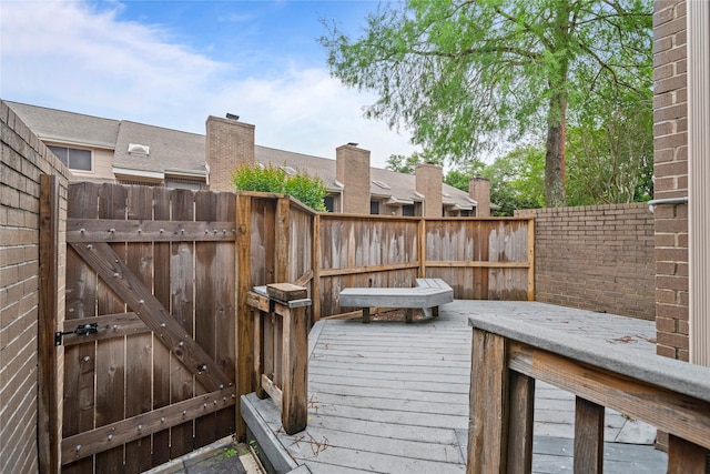 13742 Hollowgreen Dr Unit 604, Houston, TX 77082 - wooden terrace with fence