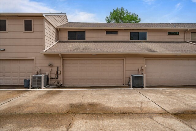 13742 Hollowgreen Dr Unit 604, Houston, TX 77082 - garage with central AC unit