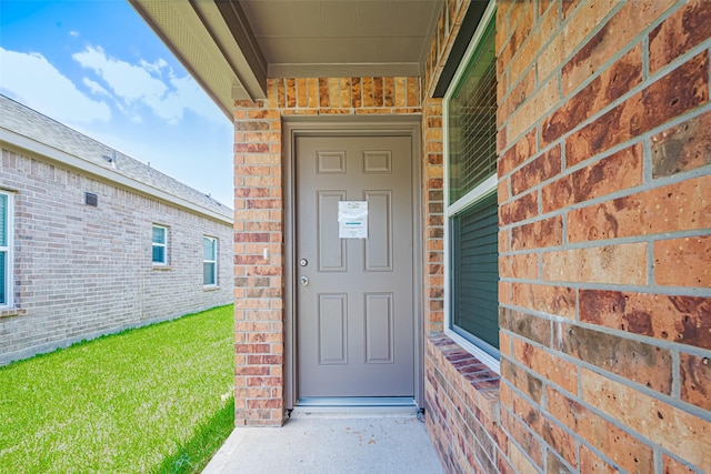 17722 Pamukkale Pl, Tomball, TX 77377 - doorway to property with brick siding