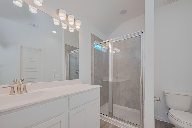 17722 Pamukkale Pl, Tomball, TX 77377 - full bath with a shower stall, vanity, toilet, recessed lighting, and baseboards