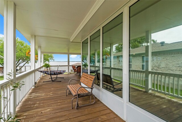 466 Buffalo Ct, Livingston, TX 77351 - view of wooden deck