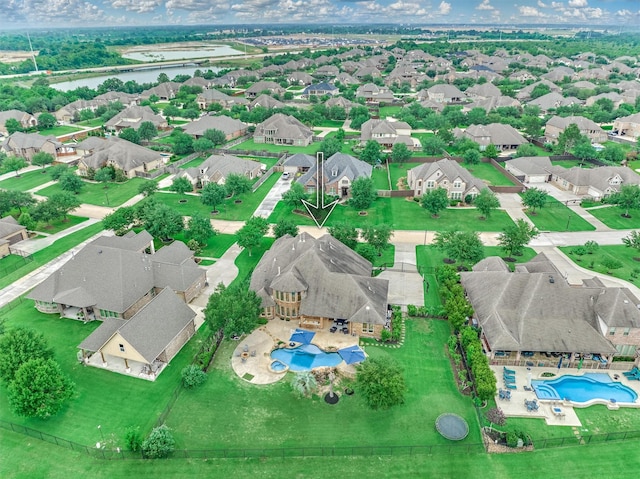 21603 Fairhaven Creek Dr, Cypress, TX 77433 - aerial view of residential area with a pool area