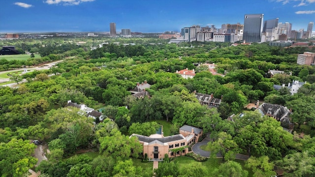 drone / aerial view featuring a view of city