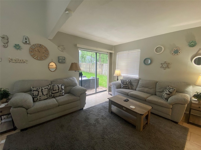 28604 Magnolia Ct, Huntsville, TX 77320 - living room featuring light tile patterned flooring