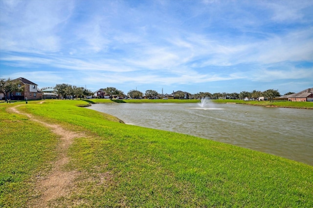 view of water feature