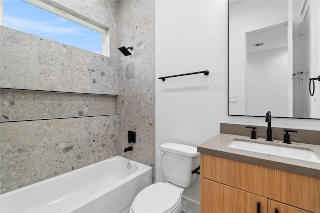 6412 Foster St, Houston, TX 77021 - full bath featuring visible vents, toilet, and vanity