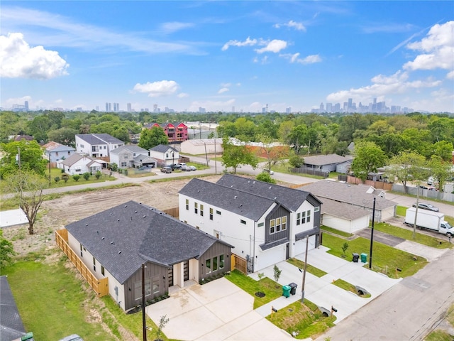 6412 Foster St, Houston, TX 77021 - birds eye view of property with a view of city and a residential view