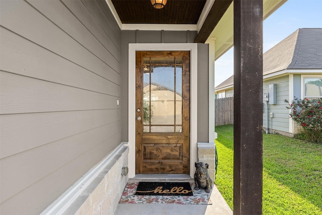 125 Dove Landing Ct, Navasota, TX 77868 - view of exterior entry featuring fence