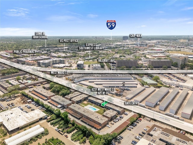6231 Westward St Unit 20, Houston, TX 77081 - bird's eye view