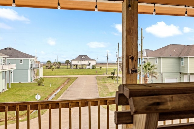 exterior space featuring a residential view