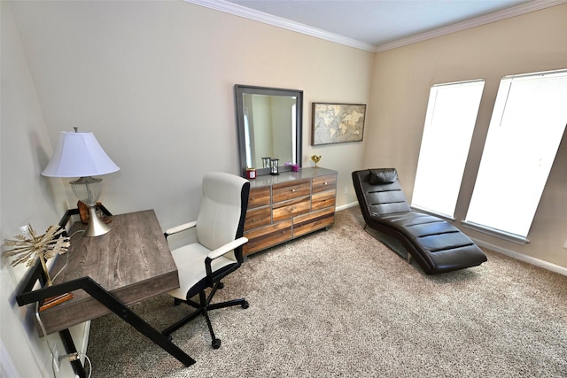 6729 Tournament Dr, Houston, TX 77069 - office space featuring carpet flooring and crown molding