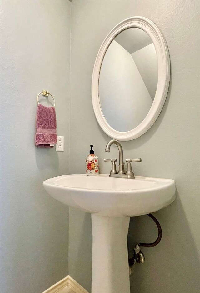 bathroom with a sink