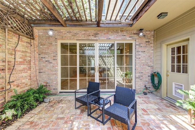 7530 Del Monte Dr, Houston, TX 77063 - view of patio / terrace with a pergola