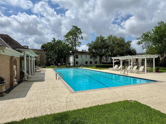 7530 Del Monte Dr, Houston, TX 77063 - community pool with a patio area and a pergola