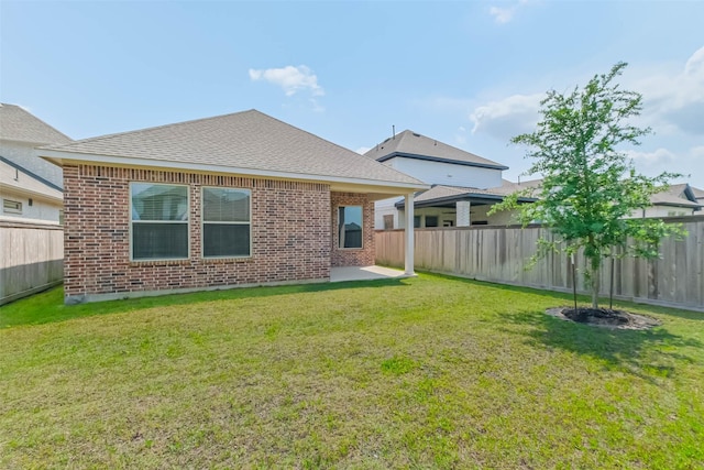 19622 Upper Canyon Ct, Cypress, TX 77433 - back of house with brick siding, a patio area, and fence