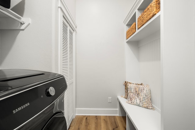 interior space with light wood finished floors