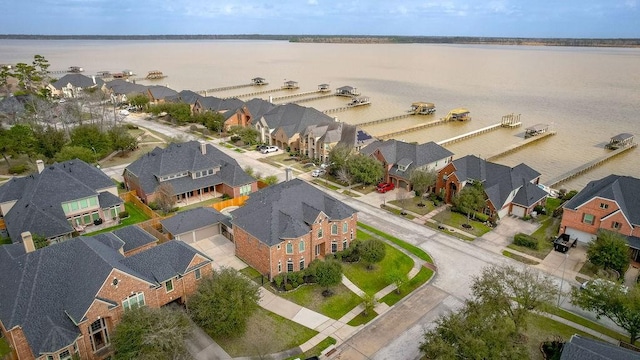 13811 Sugar Dock Ct, Houston, TX 77044 - aerial perspective of suburban area featuring a large body of water