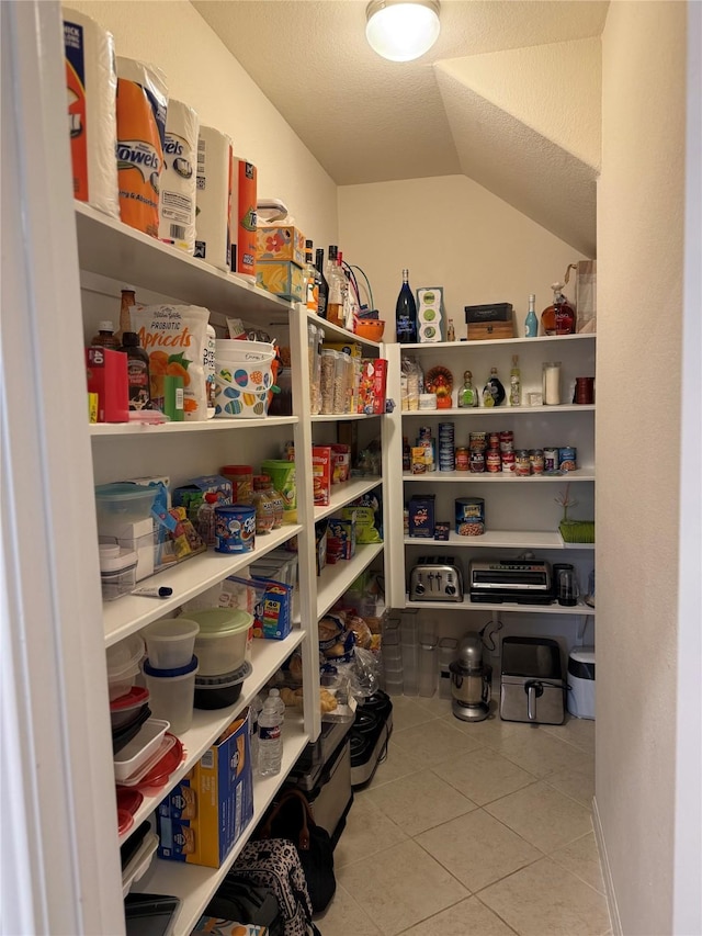 view of storage area