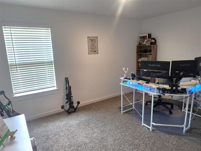 30042 Ousel Falls Ln, Katy, TX 77494 - carpeted home office with baseboards