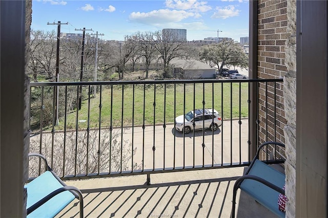 view of balcony