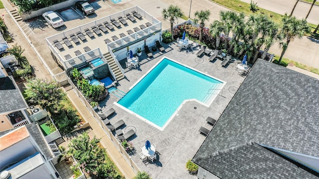 birds eye view of property