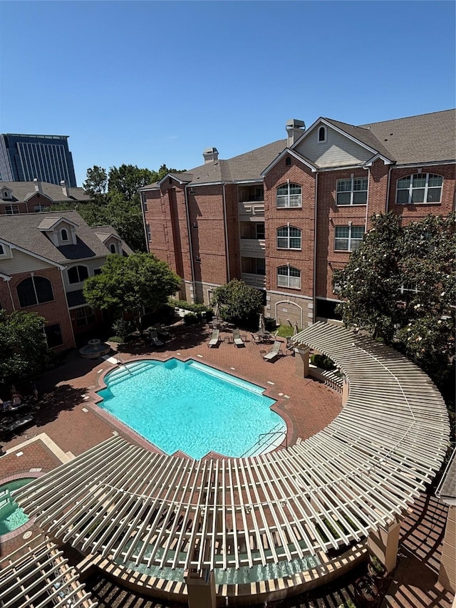 pool featuring a patio