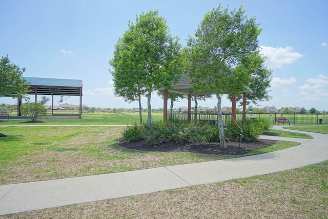 view of community featuring a gazebo