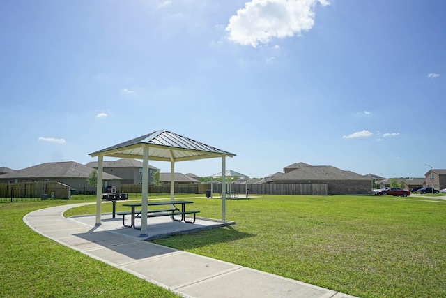 view of home's community with a gazebo and a residential view