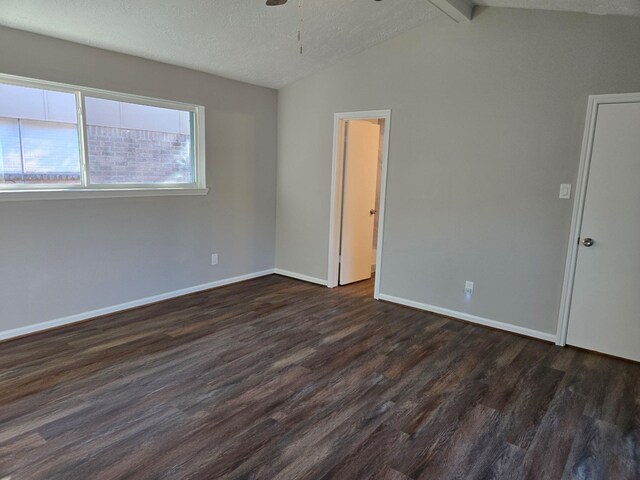 1403 Hitherfield Dr, Sugar Land, TX 77498 - spare room featuring dark wood finished floors, a ceiling fan, and baseboards