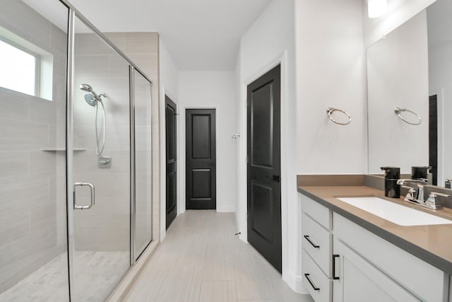 30706 Thicket Ct, Fulshear, TX 77441 - full bathroom featuring vanity and a stall shower