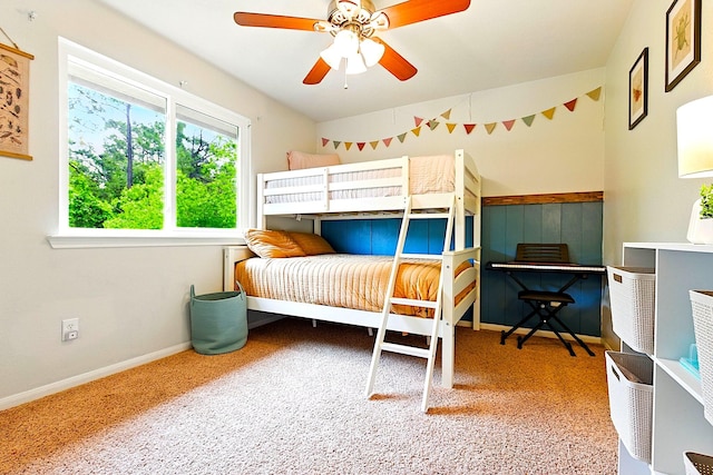 16611 River Wood Ct, Crosby, TX 77532 - bedroom featuring ceiling fan and baseboards