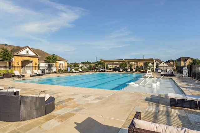 13215 Dover Bluff Dr, Rosharon, TX 77583 - community pool featuring a patio area